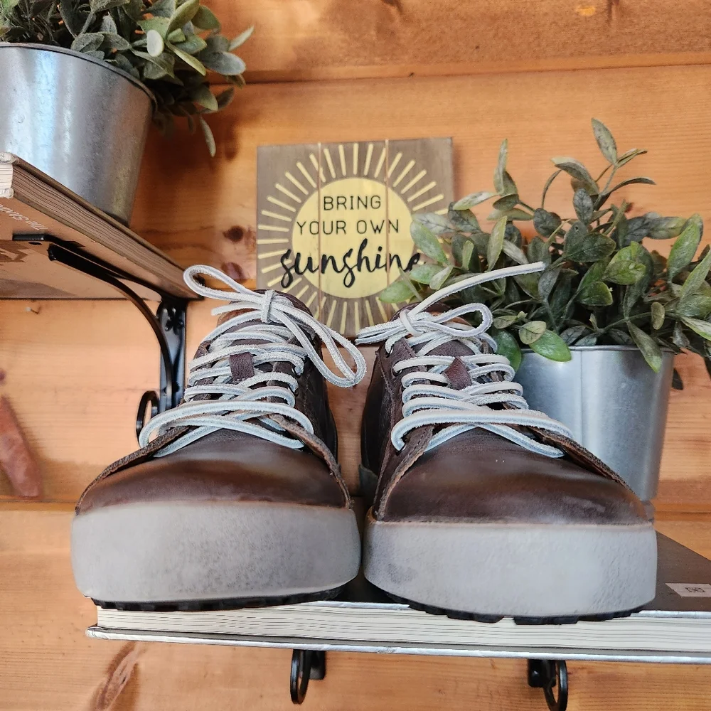 Blackstone JM11 Charcoal‎ Gray Leather Sneakers Dutch Shoes Throwback Sz 47 / 13